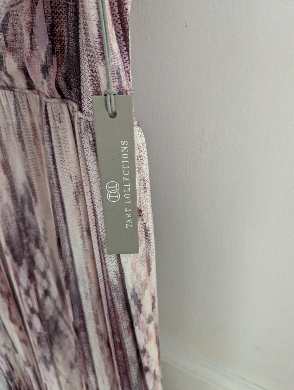 Tart NWT Boho Tie Dye Maxi Dress Open Back Balloon Sleeve Size L - Picture 5 of 6